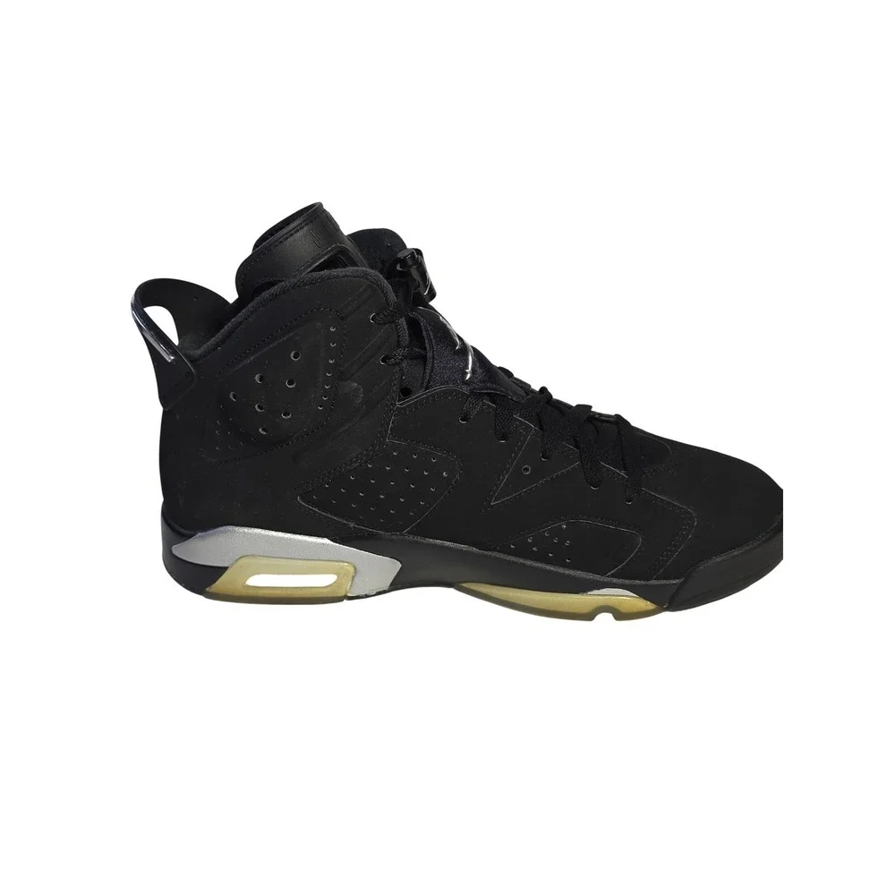 Nike Air Jordan 6 Retro Chrome‎ Metallic Silver Black DX2836-001 Mens Size 11